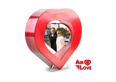 Cadre photo magique avec COEUR en lévitation AIRLOVE