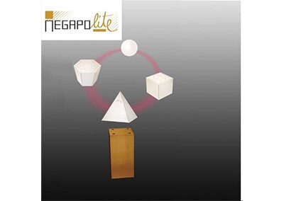 MEGAPOLITE – Lampe anti-gravité en bois foncé (sans abat-jour)